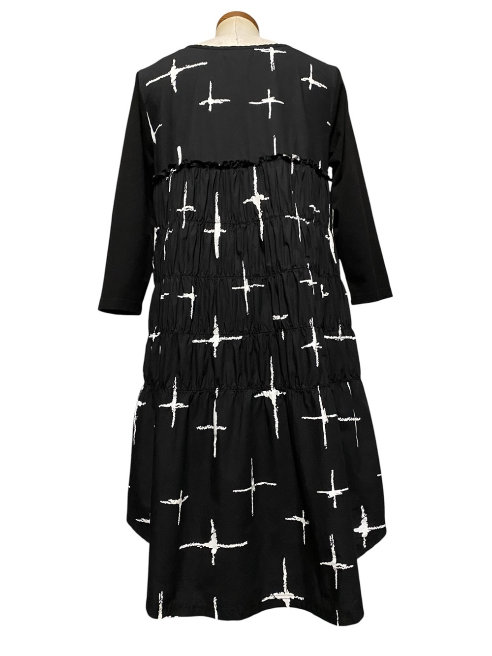 Snapdragon & Twig Mix Media Abstract Galaxy Dress S High End Boho Lagenlook - Picture 10 of 16